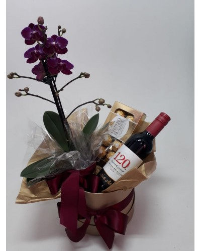 Box Orquídea e vinho